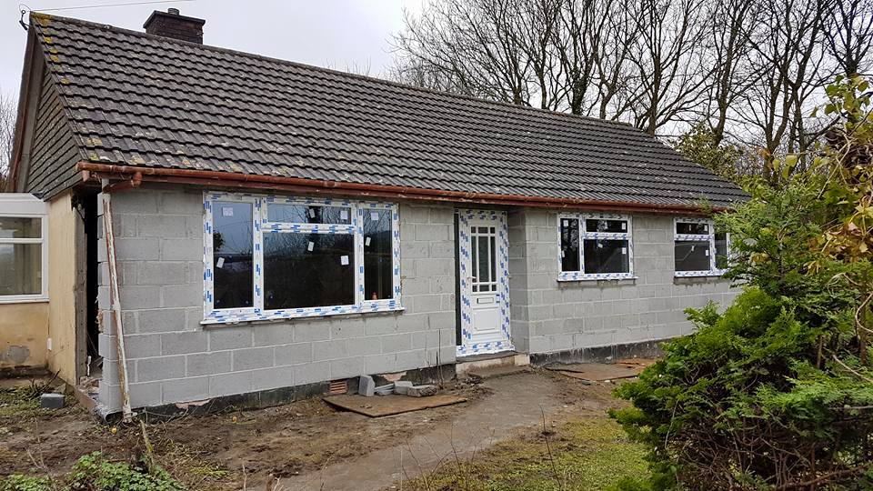 New windows fitted to the front of the property